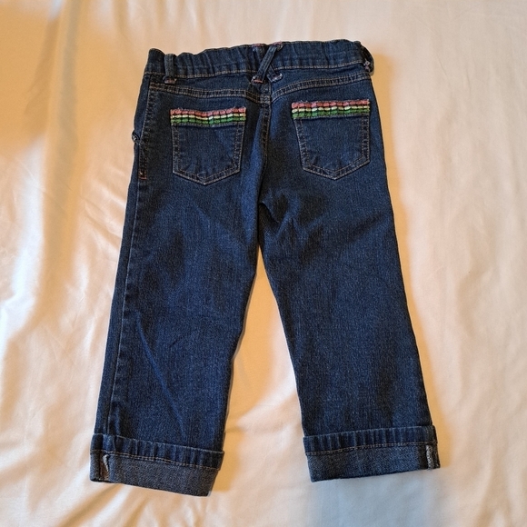 Gymboree girls size 5 jean cropped style folded cuffs VGUC Outlet - Picture 2 of 4